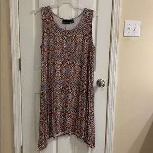 Multicolored tank dress
